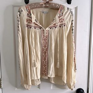 AEO Boho Peasant Top